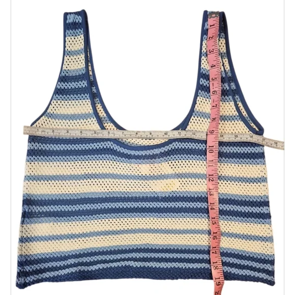 Solid & Striped The Charlie Knit Tank & Shorts Set Blue Large NWT - Picture 8 of 11